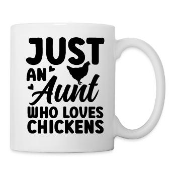 Huhn Tante Statement - Tasse - Weiß - Rechts
