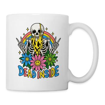 Blühendes Skelett - Tasse - Weiß - Rechts