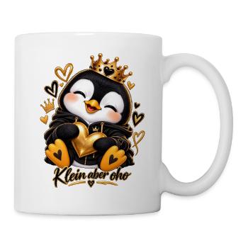 Kleiner Königspinguin Herzenglanz - Tasse - Weiß - Rechts