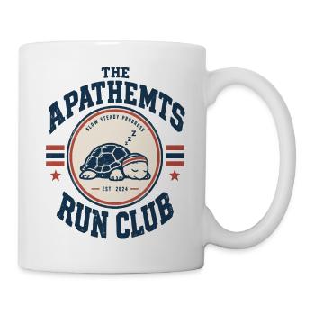 APATHETMTS Run Club Schildkröte - Tasse - Weiß - Rechts