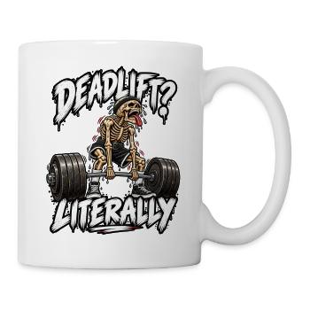 Kreuzheben – Skeleton Gym - Tasse - Weiß - Rechts