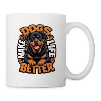 Rottweiler - Tasse - Weiß - Rechts