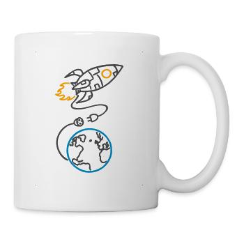 Vergesst nicht, aufzuladen (für helle Hintergründe) - Tasse - Weiß - Rechts