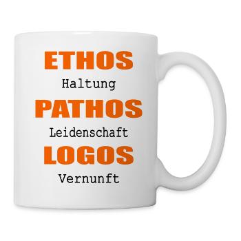 Haltung Leidenschaft Vernunft - Tasse - Weiß - Rechts