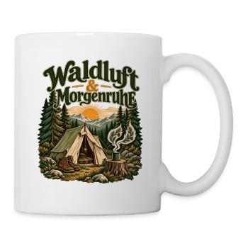 Waldluft & Morgenruhe - Tasse - Weiß - Rechts