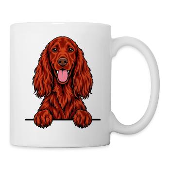 Irischer Setter - Tasse - Weiß - Rechts