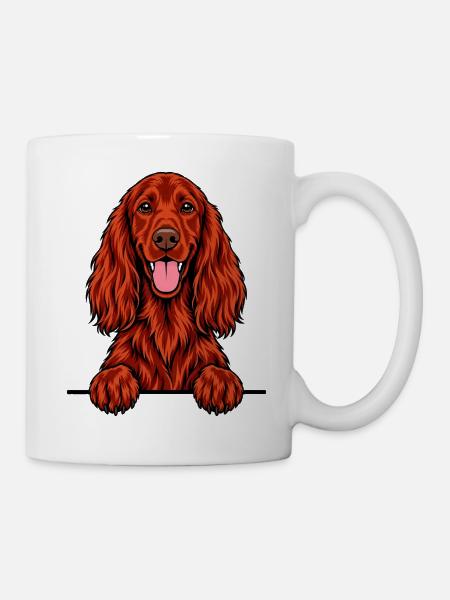 Irischer Setter - Tasse - Weiß