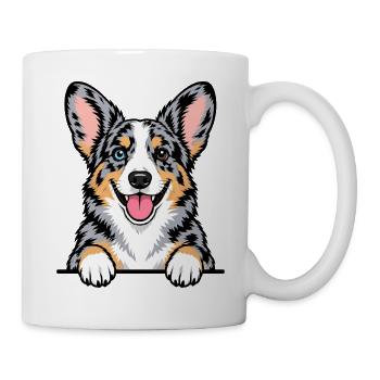 Cardigan Welsh Corgi - Tasse - Weiß - Rechts