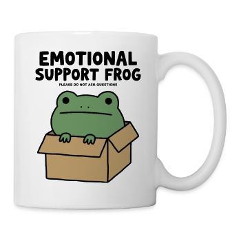 Emotionaler Unterstützungsfrosch - Tasse - Weiß - Rechts