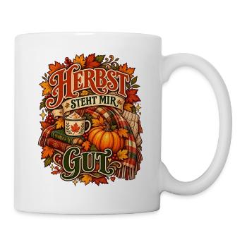 Herbst steht mir gut - Tasse - Weiß - Rechts