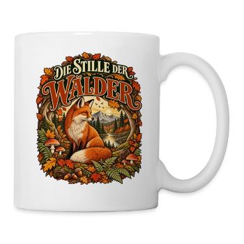 Die Stille der Wälder - Tasse - Weiß - Rechts