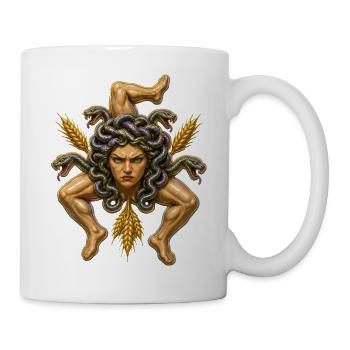 Sizilianische Trinacria ernst - Tasse - Weiß - Rechts