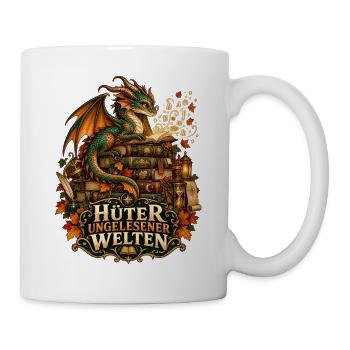 Hüter ungelesener Welten - Tasse - Weiß - Rechts