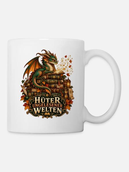 Hüter ungelesener Welten - Tasse - Weiß