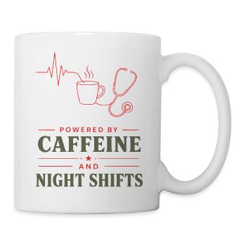 KaffeeKraft Nachtschicht - Tasse - Weiß - Rechts