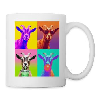 Ziegen Ziege - Tasse - Weiß - Rechts
