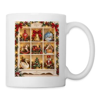 Weihnachts-Kuriositätenschrank - Tasse - Weiß - Rechts