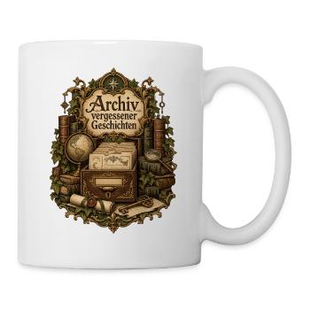 Archiv vergessener Geschichten - Tasse - Weiß - Rechts