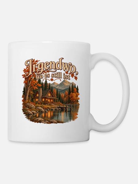 Irgendwo, wo es still ist - Tasse - Weiß
