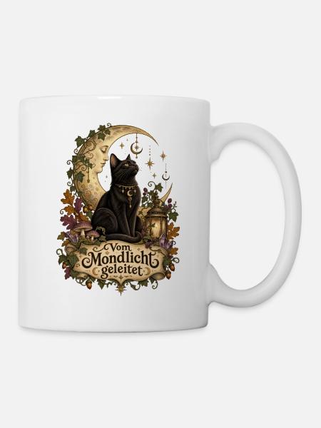 Vom Mondlicht geleitet - Tasse - Weiß