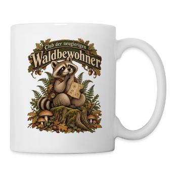 Club der neugierigen Waldbewohner - Tasse - Weiß - Rechts