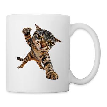 Katze - Tasse - Weiß - Rechts