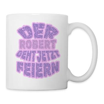 Robert - Tasse - Weiß - Rechts