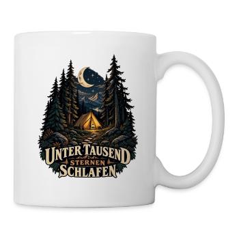 Unter tausend Sternen schlafen - Tasse - Weiß - Rechts