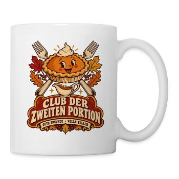 Club der zweiten Portion - Tasse - Weiß - Rechts