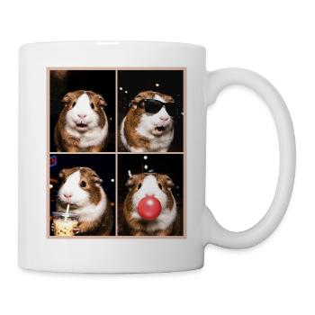 Meerschweinchen Meerschwein - Tasse - Weiß - Rechts