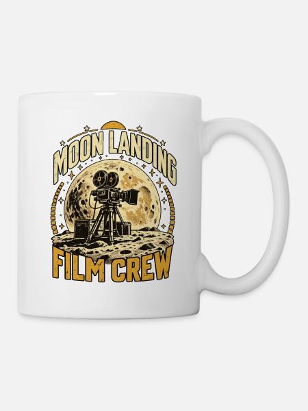Filmteam der Mondlandung - Tasse - Weiß