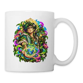 Ökologie und Schutz der Lebenden × Psychedelika. - Tasse - Weiß - Rechts