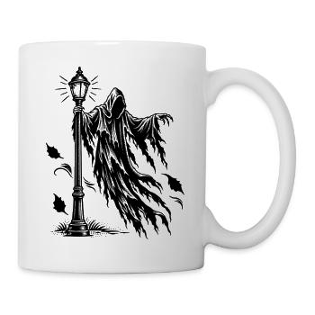 Grim Reaper Street Lamp Tattoo Flash - Tasse - Weiß - Rechts