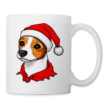 Jack Russel Terrier Weihnachten - Tasse - Weiß - Rechts
