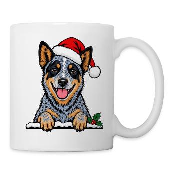 Weihnachten Australian Cattle Dog - Tasse - Weiß - Rechts