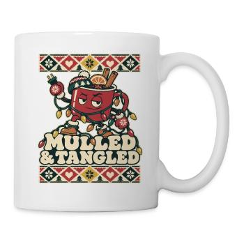 Glühwein Weihnachten – Mulled & Tangled - Tasse - Weiß - Rechts