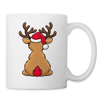 Elch zu Weihnachten  - Tasse - Weiß - Rechts