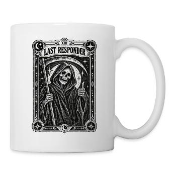 Grim Reaper Last Responder Tarot Card Okult Skelet - Tasse - Weiß - Rechts
