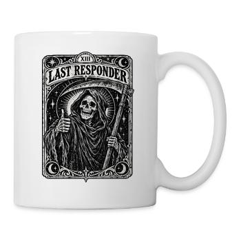 Grim Reaper Last Responder Tarot Card Okult Skelet - Tasse - Weiß - Rechts