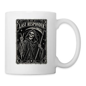 Grim Reaper Last Responder Tarot Card Okult Skelet - Tasse - Weiß - Rechts