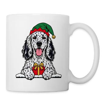 Weihnachten English Setter - Tasse - Weiß - Rechts