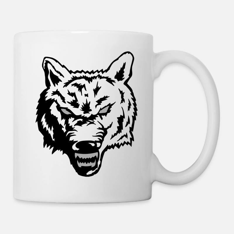 wolf - Tasse - Weiß