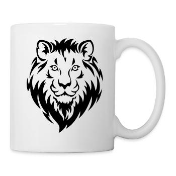 Löwe - Tasse - Weiß - Rechts