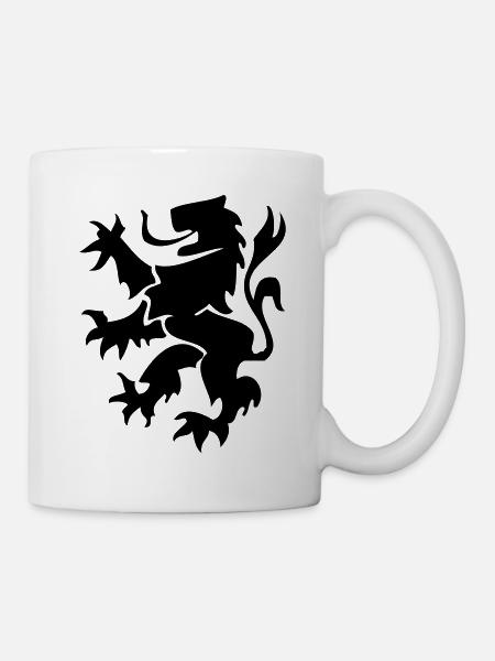 lion des flandres - Mug blanc - blanc