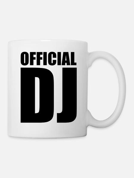DJ - Mug blanc - blanc