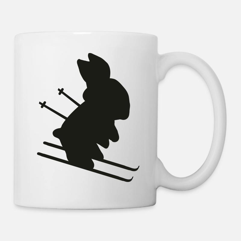 Ski Hase - skihase - Tasse - Weiß