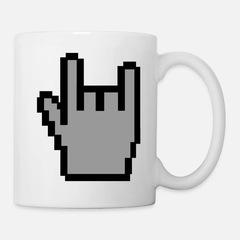Metal - Tasse - Weiß