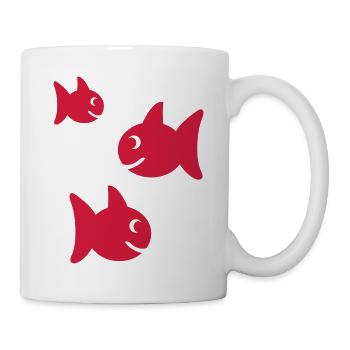 fische - Tasse - Weiß - Rechts