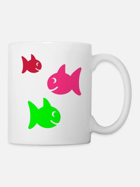 fische - Tasse - Weiß