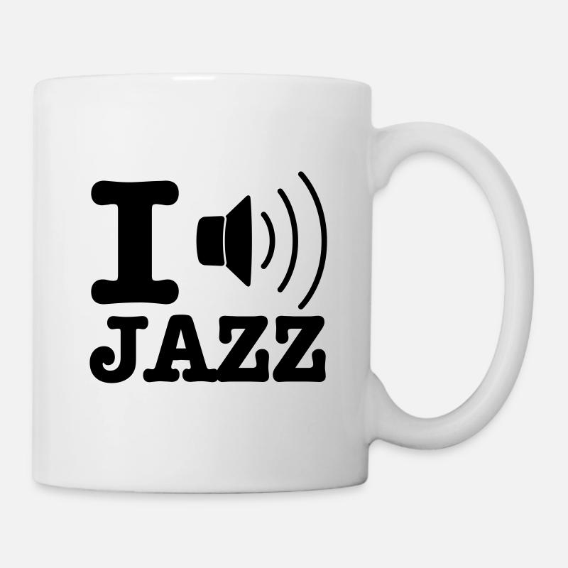 I love jazz / I music jazz - Mug - white